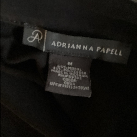 Adrianna Papell Charcoal Blouse size M EUC - Picture 3 of 3